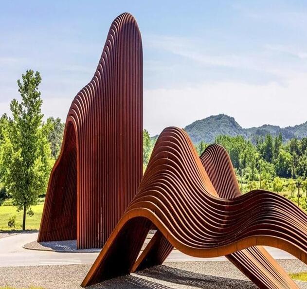 岭口镇锈钢板造型